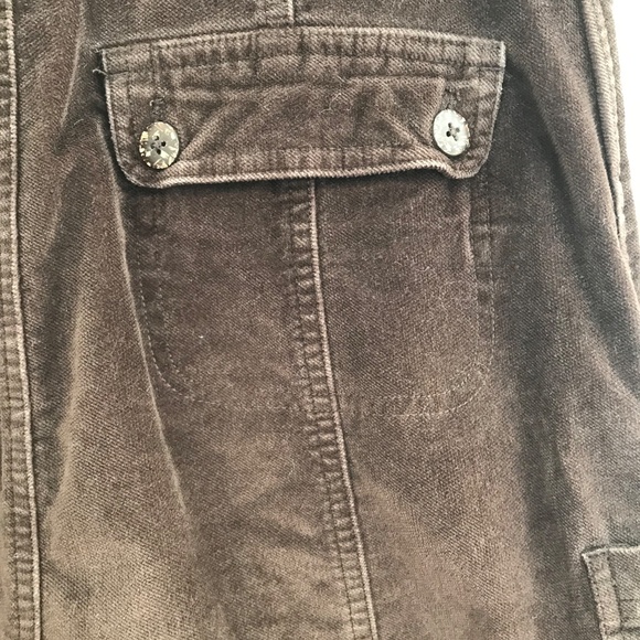 Columbia A line chocolate brown skirt women 4 knee length brushed cotton classic - Picture 6 of 12